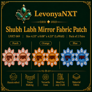 Shubh Labh Mirror Fabric Patch
