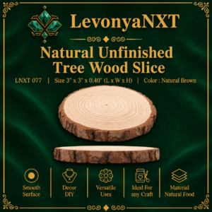 LNXT 077 Natural Unfinished Tree Wood Slice 3 inch pine wood disc with authentic natural bark edge