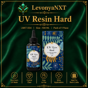 LNXT 034 UV Resin Hard 100 ML bottle with box for fast curing crystal clear jewelry making and crafts