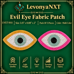 evil eye fabric patch